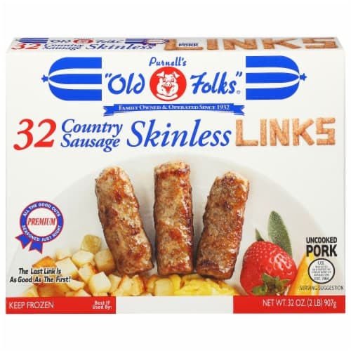 Purnell'S Old Folks Country Sausage Skinless Links
