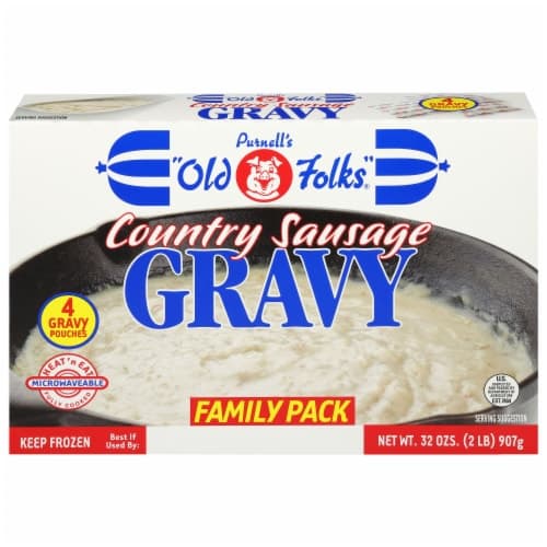 Purnell'S Old Folks Country Sausage Gravy Pouches Family