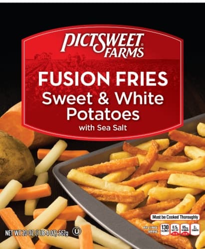 Pictsweet Farms Fries, Sweet & White Potatoes, With Sea Salt, Fusion