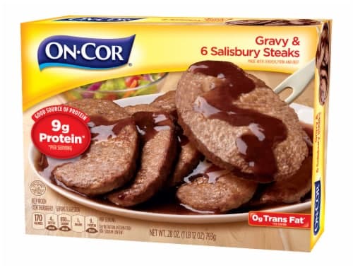 On-Cor Entrees Gravy & 6 Salisbury Steaks