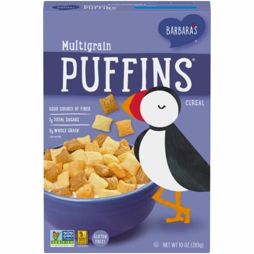 Barbara'S Puffins Gluten Free Non Gmo Multigrain Breakfast Cereal