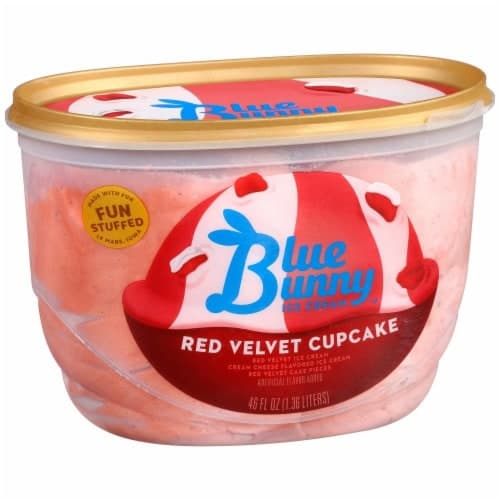 Blue Bunny Ice Cream, Red Velvet Cupcake