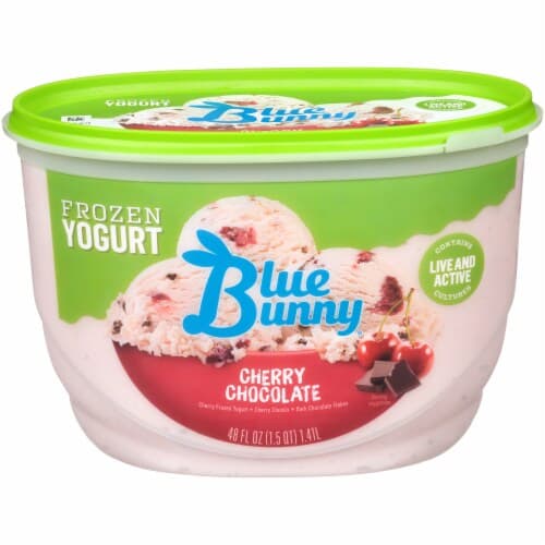 Blue Bunny Cherry Chocolate  Yogurt. Oz. Tub