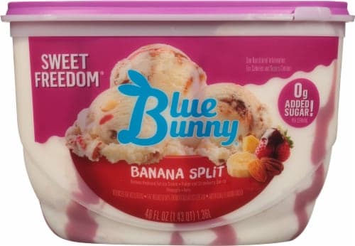 Blue Bunny Sweet Freedom Banana Split Reduced Fat Ice Cream