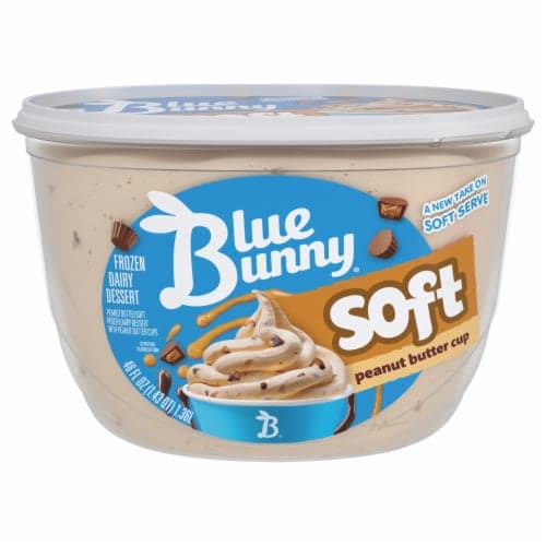 Blue Bunny Soft Peanut Butter Cup  Dairy Dessert