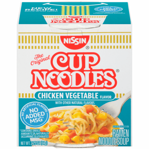 Nissin The Original Cup Noodles Chicken Vegetable Flavor Ramen Noodle Soup