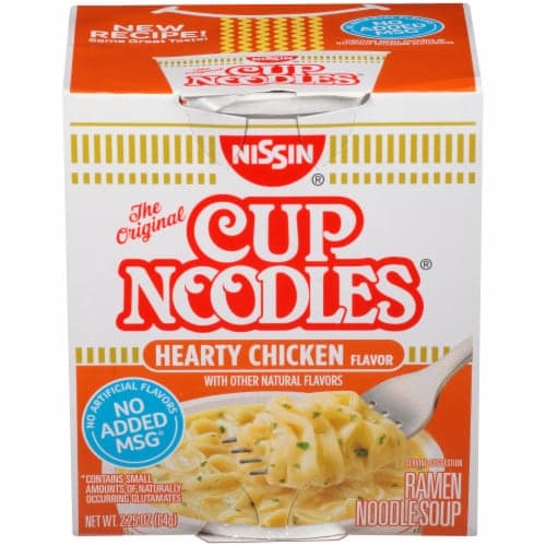 Nissin Cup Noodles Hearty Chicken Flavor Ramen Noodle Soup
