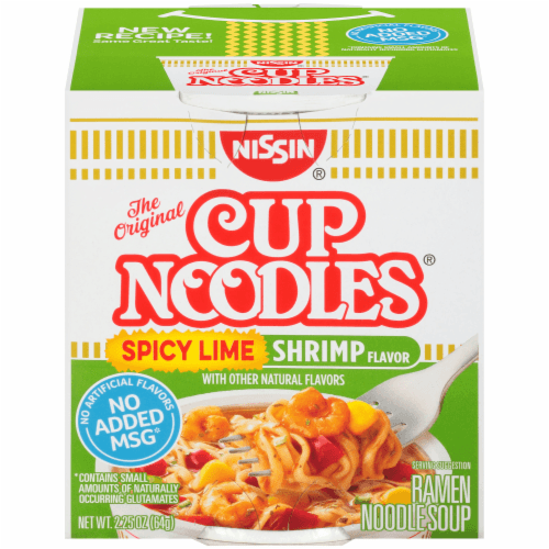 Nissin Cup Noodles Ramen Noodle Soup, Salsa Picante Shrimp Flavor