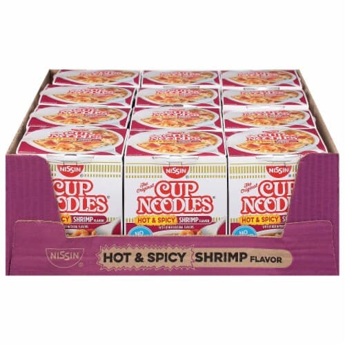 Nissin Cup Noodles Ramen Noodle Soup, Shrimp Picante Style