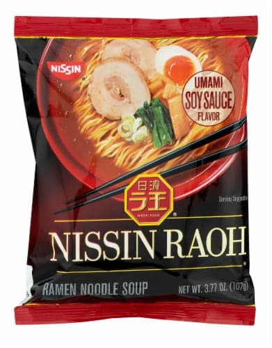Nissin Raoh Umami Soy Sauce Flavor Ramen Noodle Soup