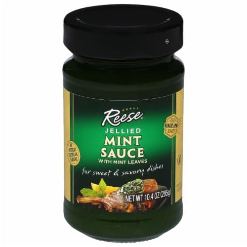 Reese Jelly Mint Sauce With Mint Leaves
