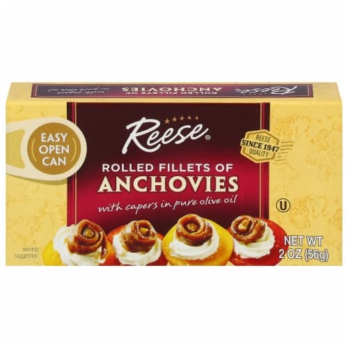 Reese Fillets Of Anchovies In Olive Oil Rolled With Capers