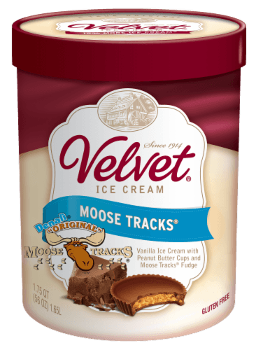 Velvet Fabulous Flavors Ice Cream, Denali Original Moose Tracks