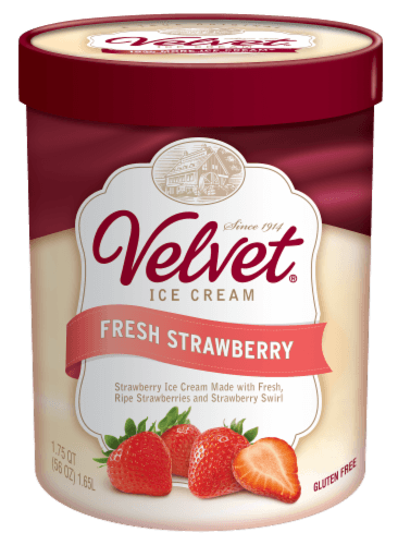 Velvet Ice Cream, Fresh Strawberry