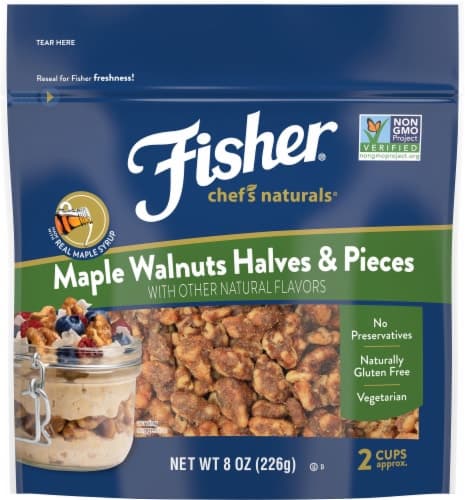 Fisher Chef'S Naturals Maple Walnuts Halves &