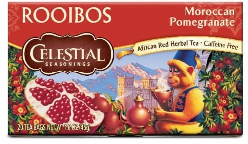 Celestial Seasonings Rooibos African Red Herbal Tea Moroccan Pomegranate