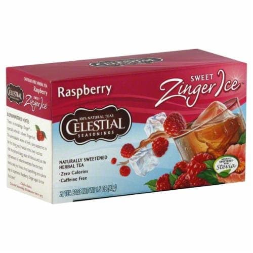 Celestial Seasonings Sweet Zinger Ice Herbal Tea, Naturally Sweetened, Raspberry