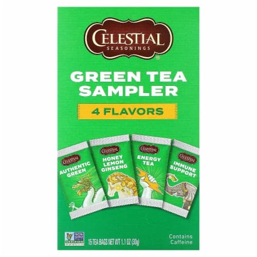 Celestial Seasonings, Green Tea, 4 Flavors, Sampler