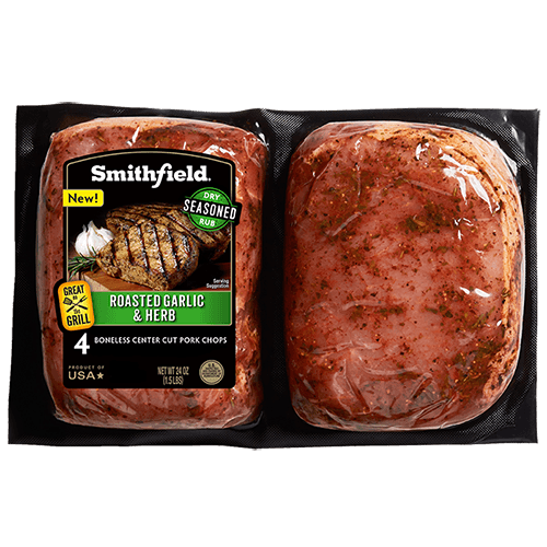 Smithfield Roasted Garlic & Herbs Boneless Center Cut Pork Chops