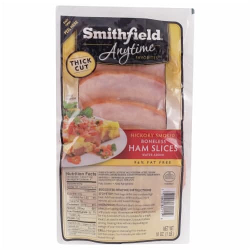 Smithfield Anytime Favorites Thick Cut Hickory Smoked Boneless Ham