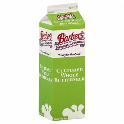 Barbers Buttermilk, Cultured, Whole