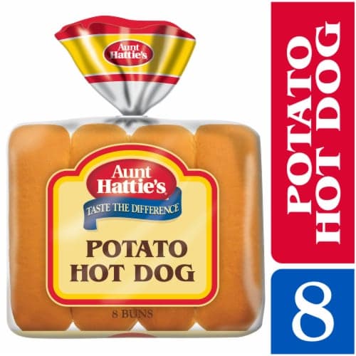Aunt Hattie'S Potato Hot Dog Buns Sliced Potato Bread Buns
