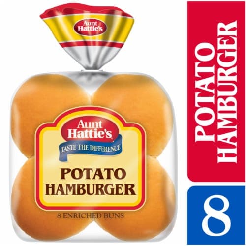 Aunt Hattie'S Potato Hamburger Buns Potato Bread Burger Buns