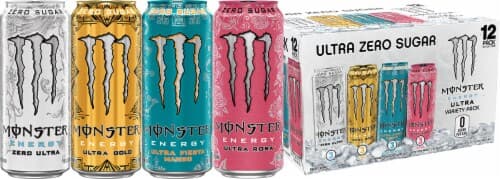 Monster Energy Zero Ultra Variety Pack White Fiesta Mango Rosa And Gold