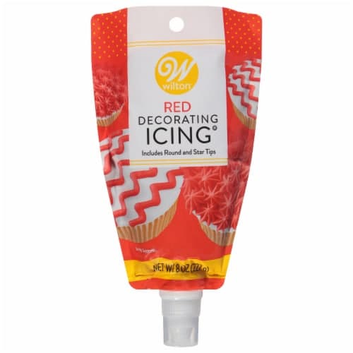 Wltn Red Icing Pouch W Tips