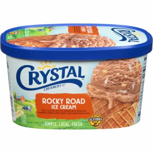 Crystal Creamery Rocky Road Ice Cream