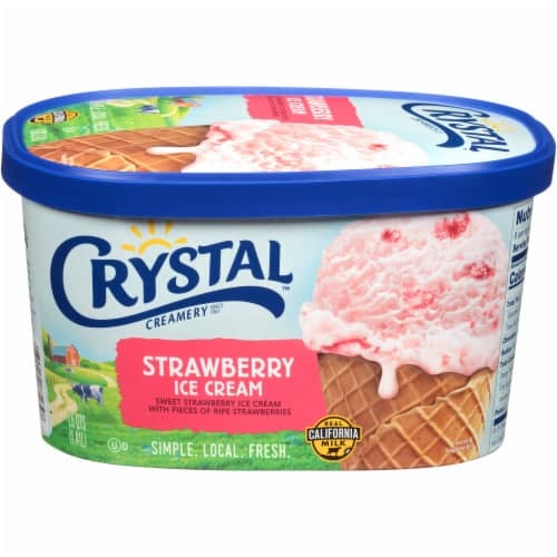 Crystal Creamery Strawberry Ice Cream
