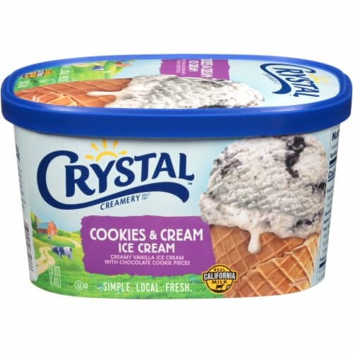 Crystal Creamery Cookies & Cream Ice Cream