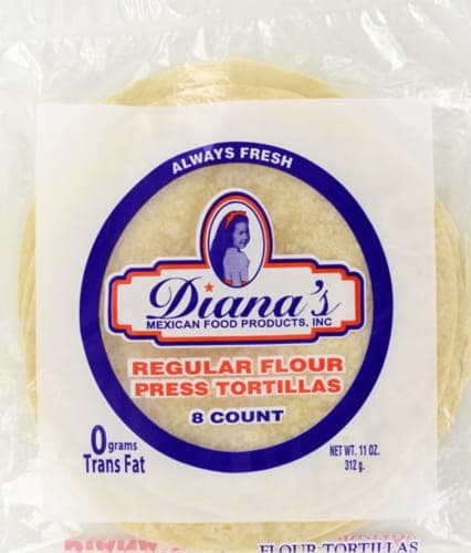 Dianas Regular Flour Press Tortillas