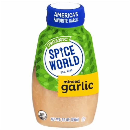 Spice World Garlic Minced Squeeze Organic