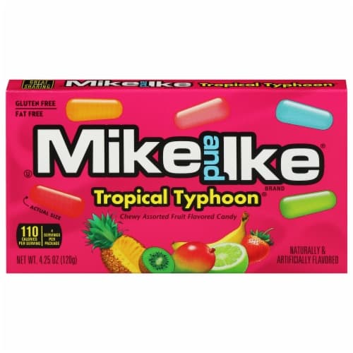 Mike And Ike Tropical Typhoon Fruity Assorted Chewy Candy