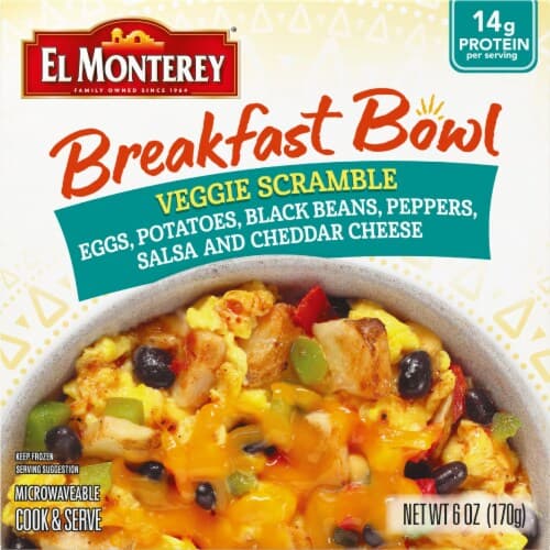 El Monterey Veggie Scramble  Breakfast Bowl