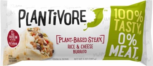 Plantivore Plant Based Steak Rice & Cheese Burrito