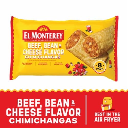 El Monterey Beef Bean & Cheese Chimichangas Family Size