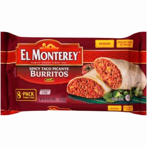 El Monterey Burritos, Spicy Taco Picante, Medium, Family Size