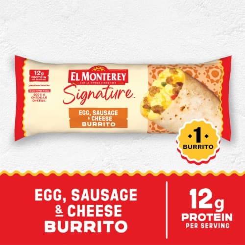 El Monterey Signature Burrito Egg Sausage & Cheese