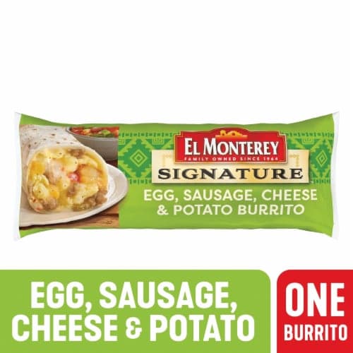 El Monterey Signature Burrito Egg Sausage Cheese & Potato