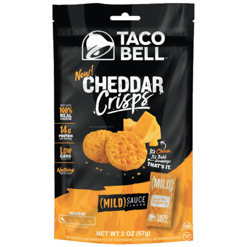 Taco Bell Mild Sauce Flavor Cheddar Crisps