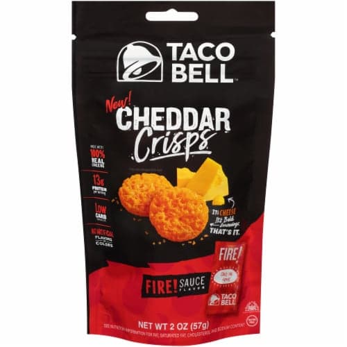Taco Bell Fire! Sauce Flavor Cheddar Crisps
