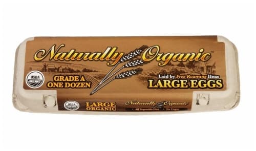 Naturally Organic Free Range Large Brown Eggs