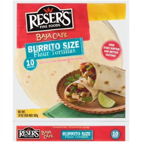 Resers Baja Cafe Burrito Size Flour Tortillas