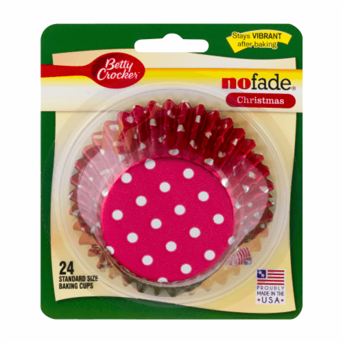 Betty Crocker No Fade Standard Size Baking Cups Christmas
