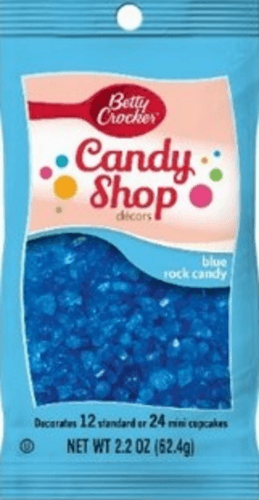 Betty Crocker Decors, Candy Shop, Blue Rock Candy