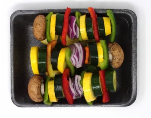 Fresh Cut Vegetable Kabob Skewers