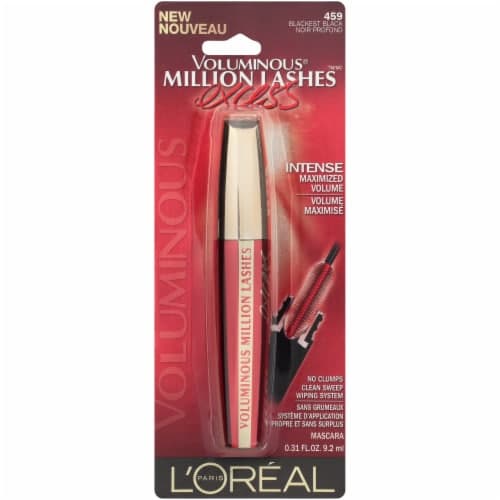 L'Oreal Paris Voluminous Million Lashes Excess Washable Mascara, Blackest Black