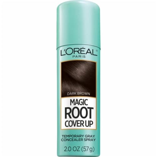 L'Oreal Paris Magic Root Cover Up Gray Concealer Spray, Dark Brown